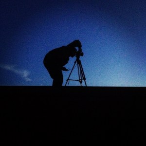 Shooting on the roof of Hotel Commonwealth.